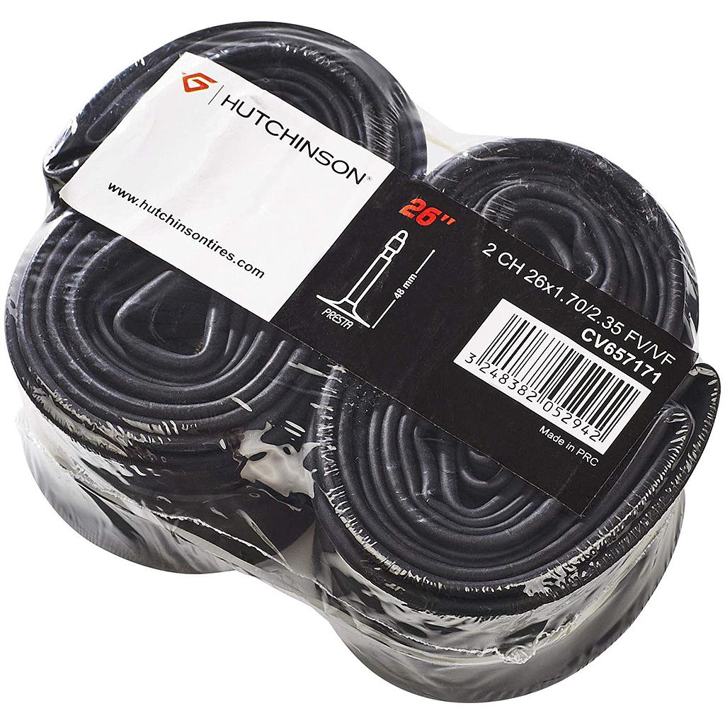 **HUTCHINSON PRESTA VALVE TUBE 26 x 1.70/2.35 (TWIN PACK PRICE)