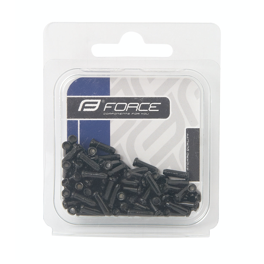 **FORCE CABLE ENDS BLACK (QTY 100)