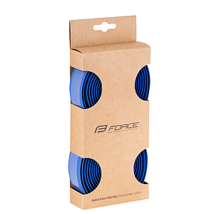 FORCE EVA HANDLEBAR TAPE & PLUGS BLUE
