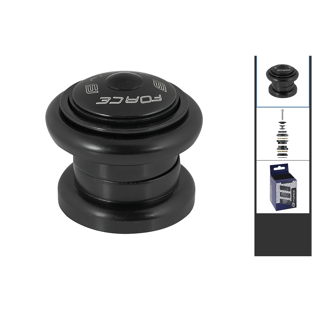 FORCE AHEAD HEADSET 1.1/8" BLACK