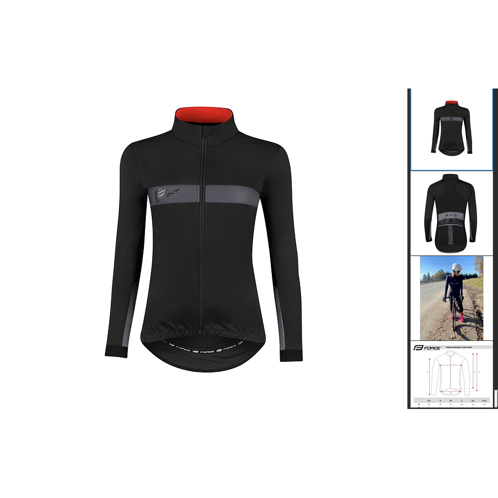 FORCE BRIGHT LADY WINTER JACKET S ,BLACK