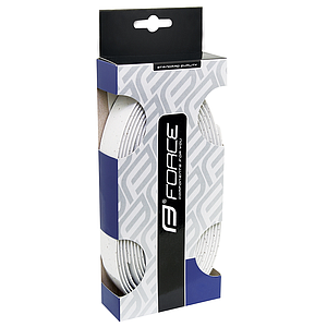 FORCE CORK HANDLEBAR TAPE & PLUGS WHITE