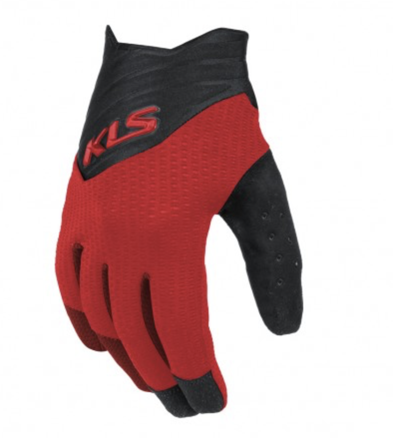 **KLS CUTOUT LONG FINGER GLOVES XL RED