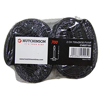 HUTCHINSON PRESTA VALVE 48MM GRAVEL TUBE 37-50 (TWIN PACK PRICE)