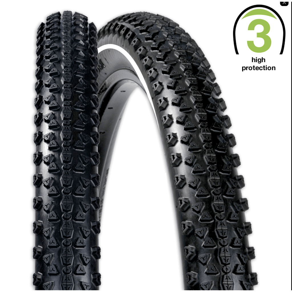 REXWAY CONNECTOR TYRE 27.5 X 2.10  3.5 mm PUNCTURE PROTECTION REFLECTIVE LINE BLACK