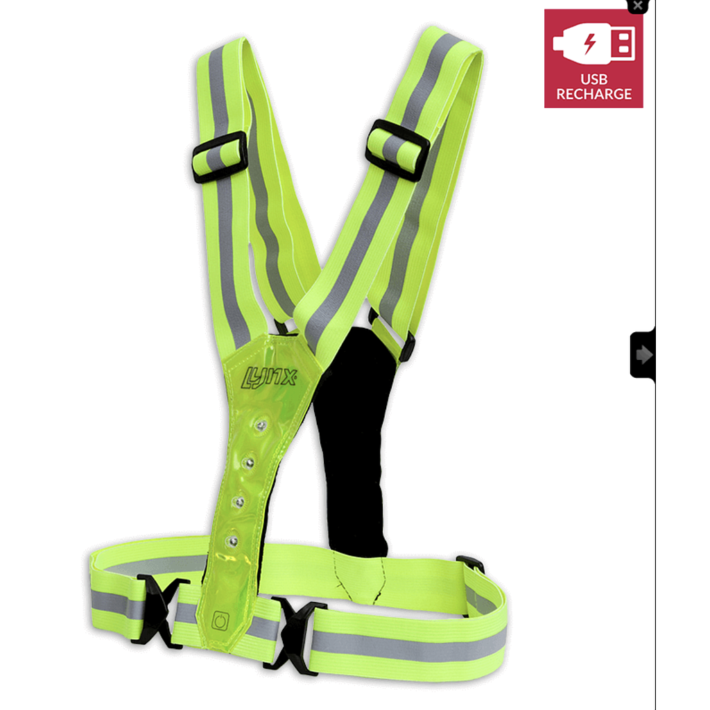**LYNX LED SPORT VEST USB ONE SIZE