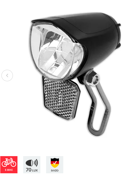 **  LYNX FRONT LIGHT E-BIKE 6-48V  MAX 70 LUX