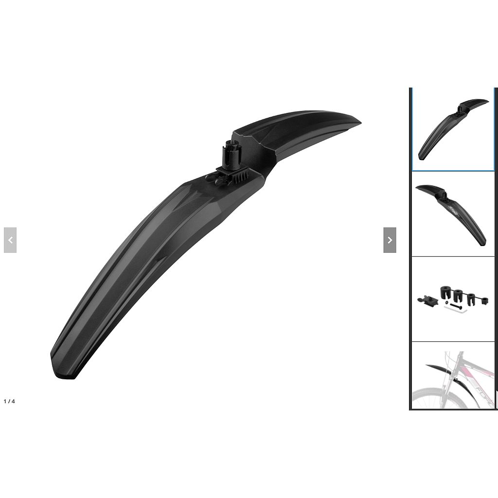 FORCE F WIGO FRONT MUDGUARD 24"-29" BLACK
