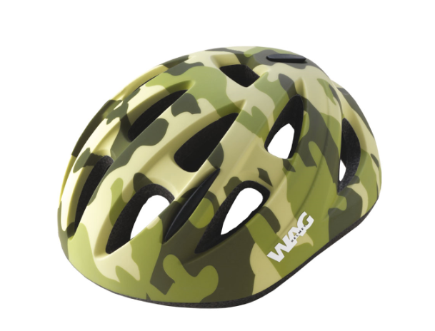 **WAG SKY KIDS HELMET S (52-56) CAMOUFLAGE GREEN