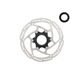 WAG 140 mm CENTRE LOCK DISC BRAKE ROTOR, SILVER