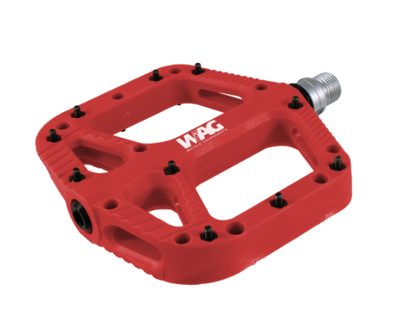 **WAG FLAT MTB PEDALS RED