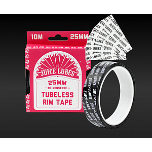 JUICE LUBES TUBELESS SELF-ADHESIVE TAPE 25mm X 50 M WORKSHOP ROLL