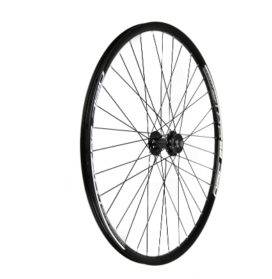 **26" FRONT 6 BOLT DISC QR  WHEEL  BLACK