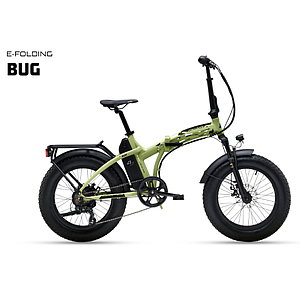 ADRIATICA BUG FOLD 20" (FOLDING)  E-BIKE GREEN HYDRAULIC BRAKES