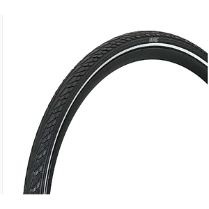 **WAG TYRE 700 X 38C E-BIKE ANTI-PUNCTURE BLACK /REFLECTIVE LINE