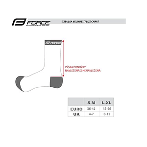 FORCE DUNE SOCKS L/XL