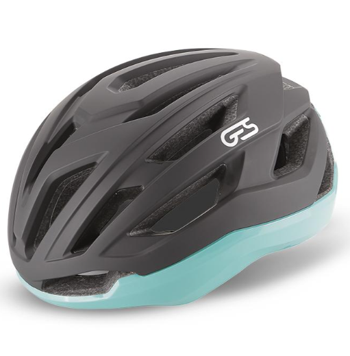 **GES HUEZ HELMET BLACK/CELESTE M  (54-58)
