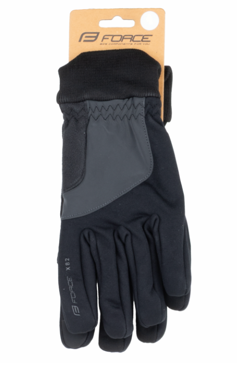 FORCE X82 WINTER GLOVES BLACK M