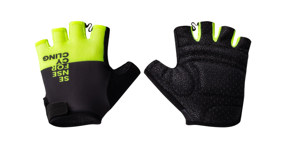 FORCE FINE MITTS XL, BLACK/FLUO