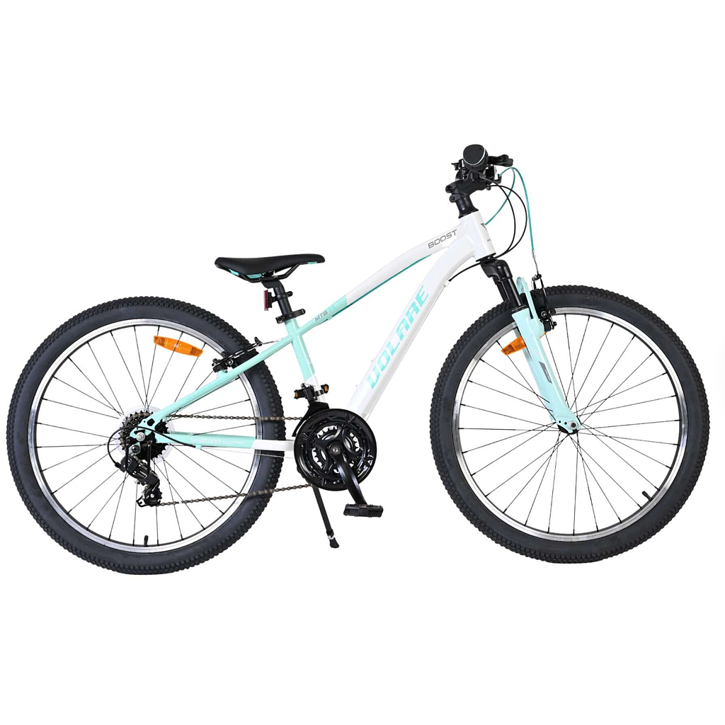 VOLARE BOOST CHILDREN'S BIKE 24" WHEEL 21-SPEED WHITE/MINT GREEN